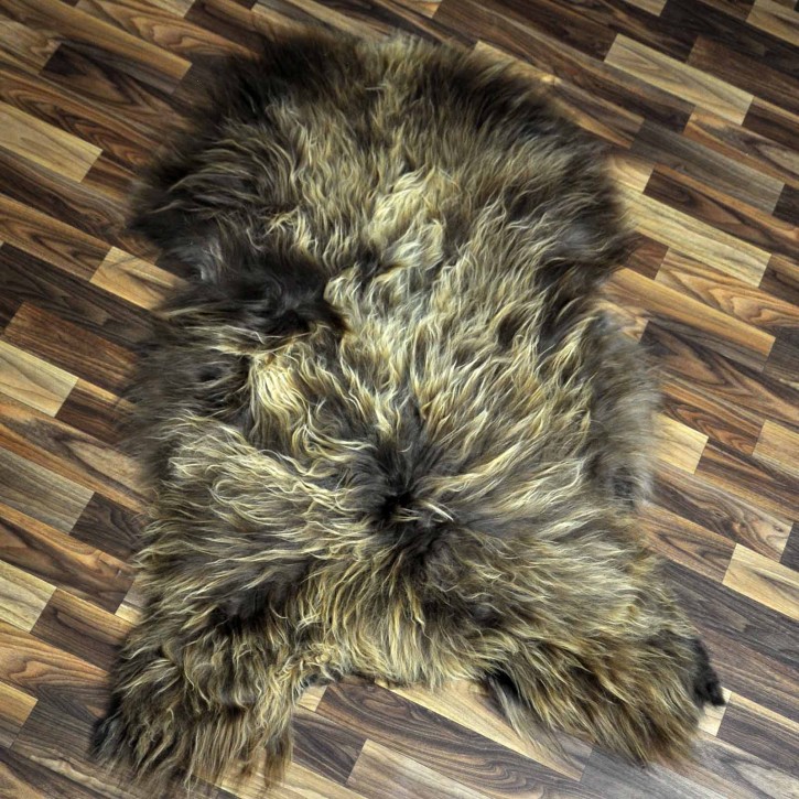XL ÖKO Island Schaffell Lammfell rost braun 115x75 #8245