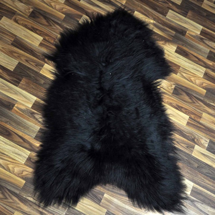 XL ÖKO Island Schaffell schwarzbraun 115x75 #8314