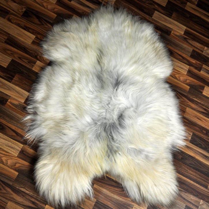 XXL ÖKO Island Schaffell grau beige braun 120x85 #8372 XXL ÖKO Island Schaffell grau beige braun 120x85 #8372