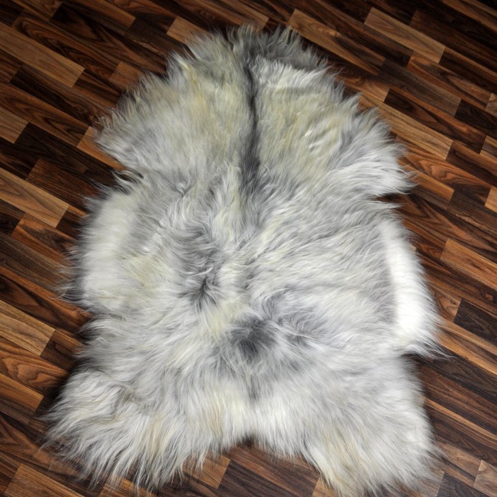 XXL ÖKO Island Schaffell grau beige 120x80 Lamm #8375