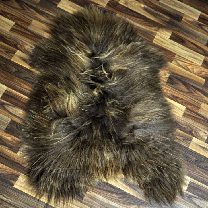 ÖKO Island Schaffell Lammfell rost braun 105x70 Krampus #8396