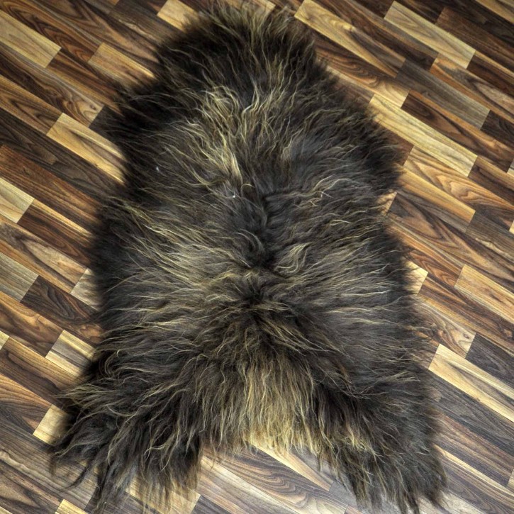 XL ÖKO Island Schaffell Lammfell rost braun 115x70 Krampus #8398