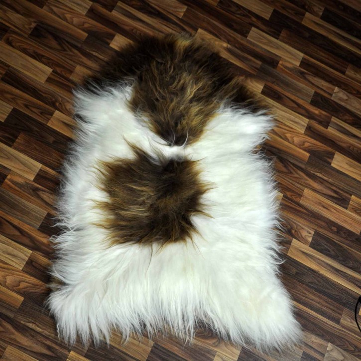 XL ÖKO Island Schaffell beige braun 110x85 Lamm #8411