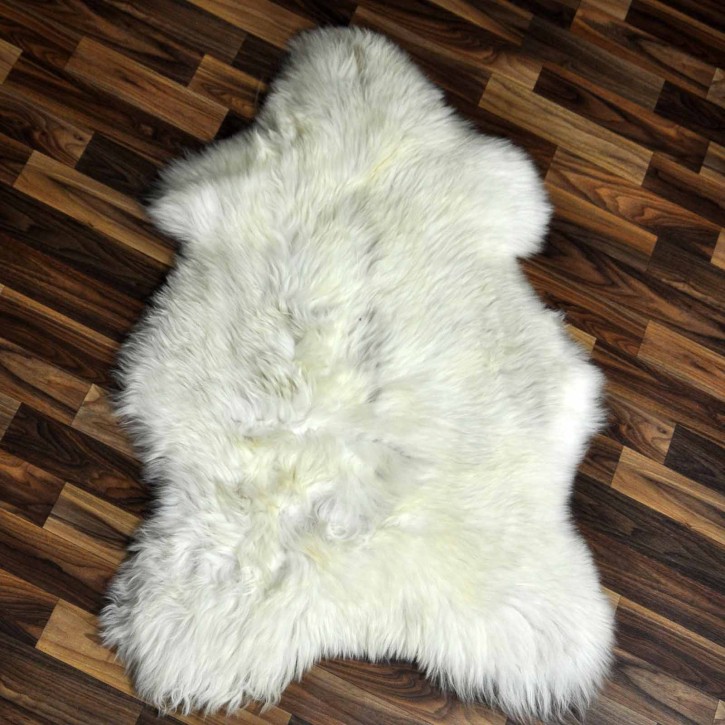 ÖKO Schaffell Lammfell beige braun 105x65 Hundebett #8420