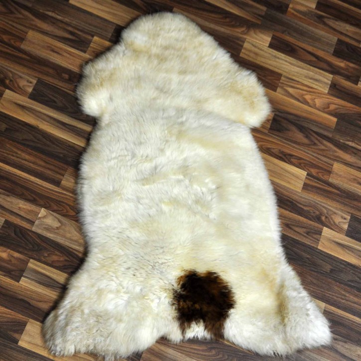 ÖKO Schaffell Lammfell beige braun 100x70 Hundebett #8429