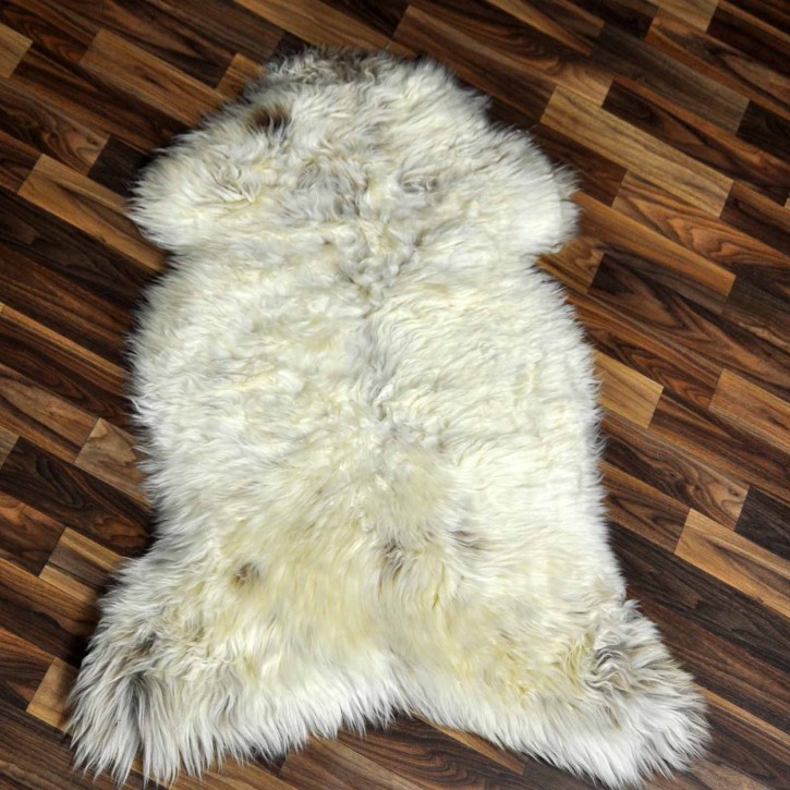 ÖKO Schaffell Lammfell beige braun 95x70 Hundebett #8438