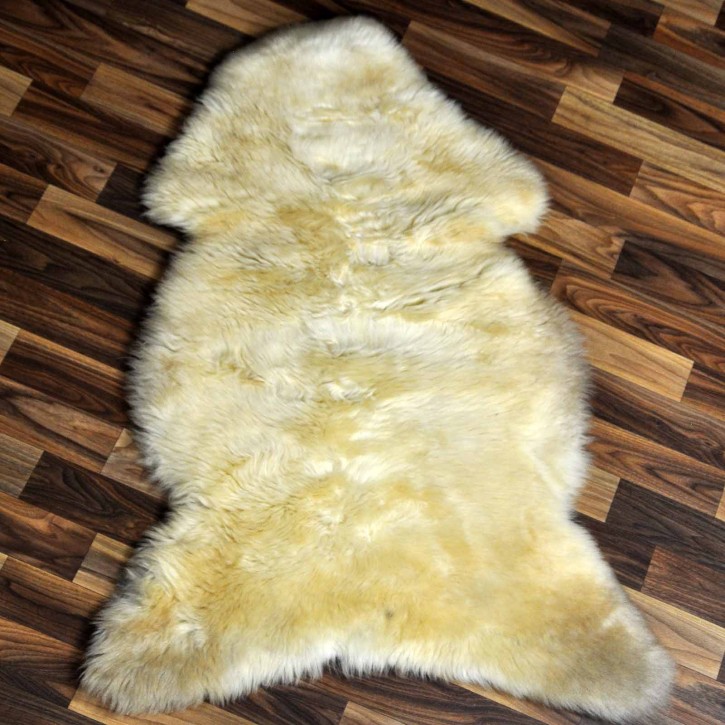 ÖKO Schaffell Lammfell beige braun 100x70 Hundebett #8440