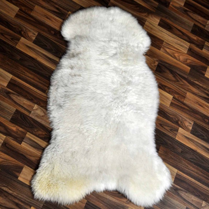 ÖKO Schaffell Lammfell beige braun 105x70 Hundebett #8445