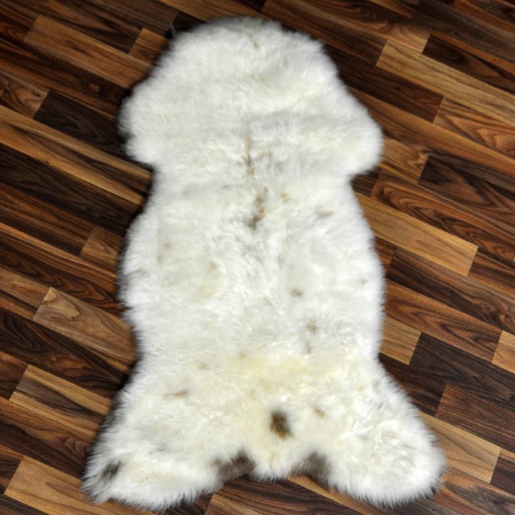 ÖKO Schaffell Lammfell beige braun 95x55 Kamin Fell #8449