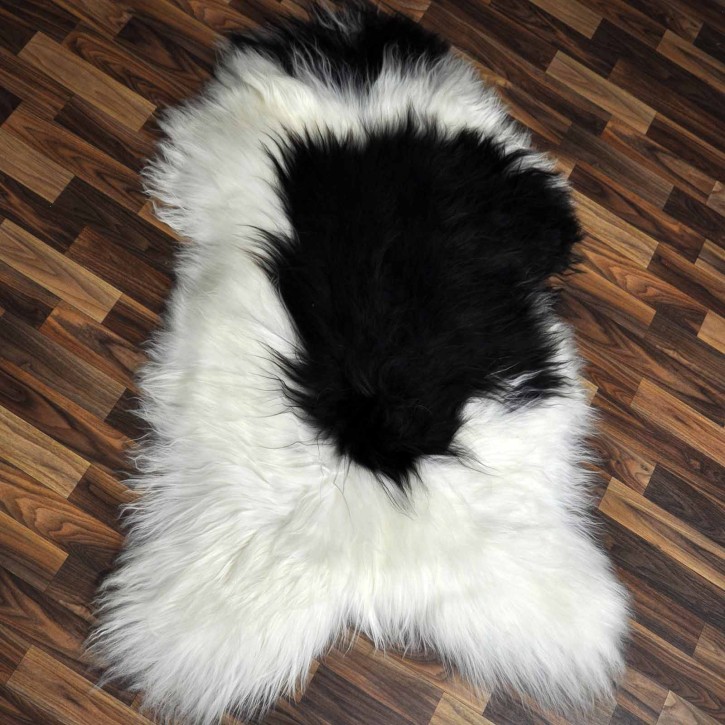 XXXL ÖKO Island Schaffell beige schwarzbraun 130x80 #8534