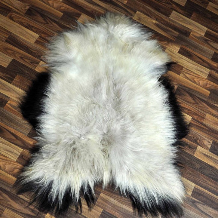 XL ÖKO Island Schaffell beige schwarzbraun 115x70 #8645 XL ÖKO Island Schaffell beige schwarzbraun 115x70 #8645