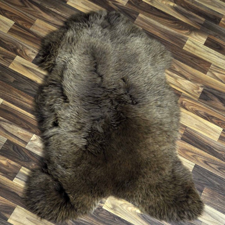 ÖKO Schaffell Lammfell braun 95x65 Couch Auflage #8660