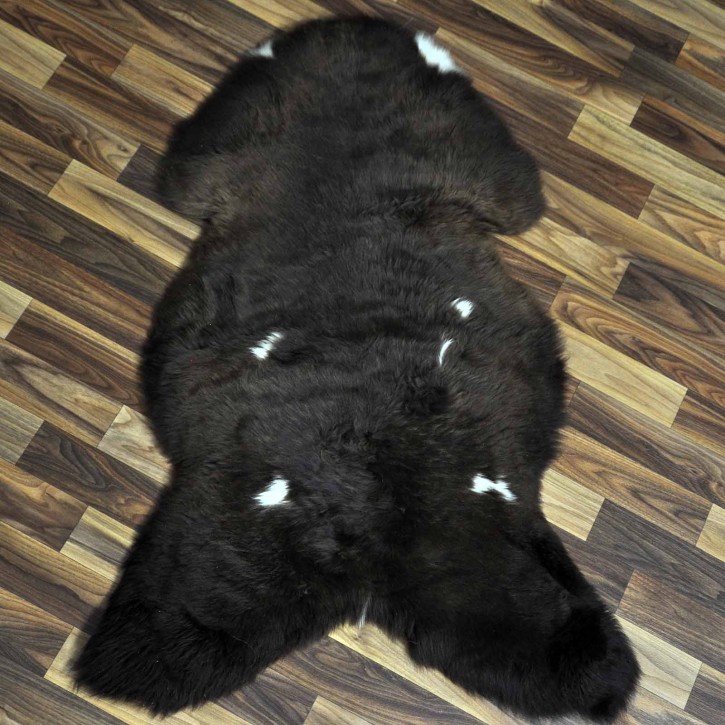 ÖKO Schaffell Lammfell braun beige 100x70 Couch Auflage #8661