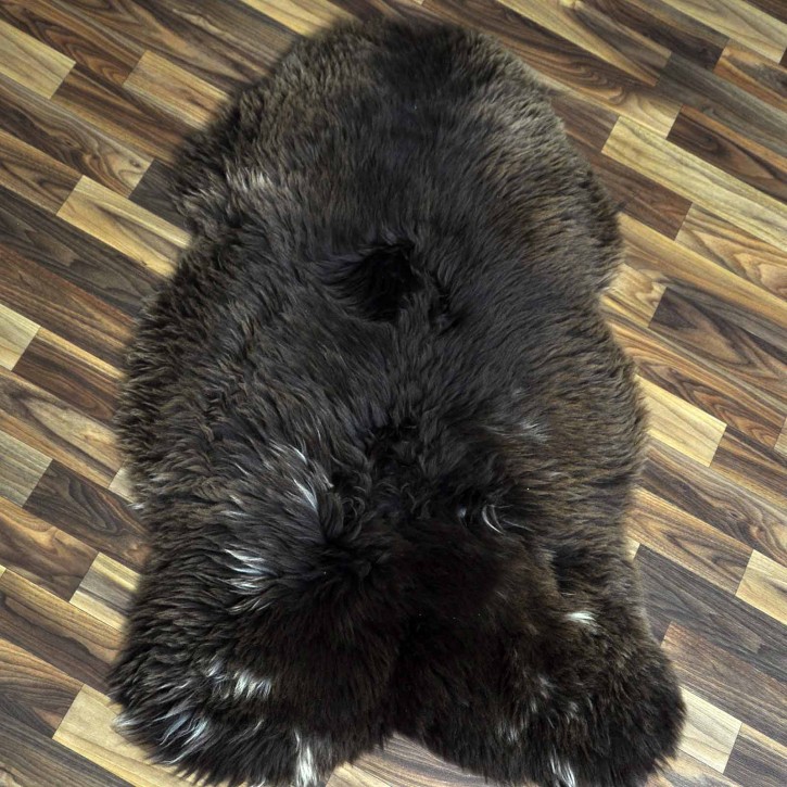 ÖKO Schaffell Lammfell braun beige 105x65 Couch Auflage #8664