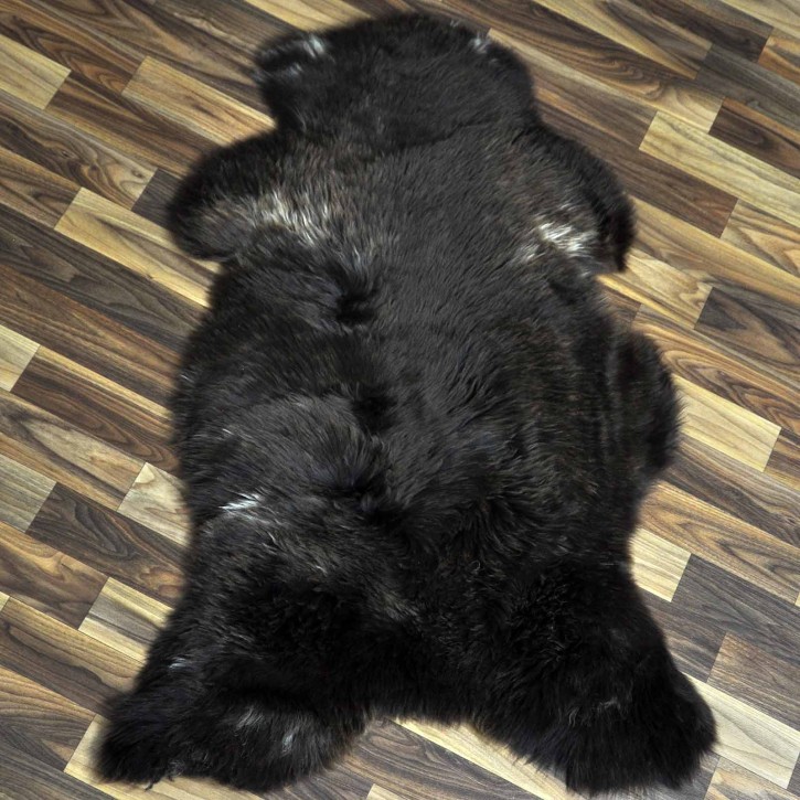 ÖKO Schaffell Lammfell braun beige 100x60 Couch Auflage #8665