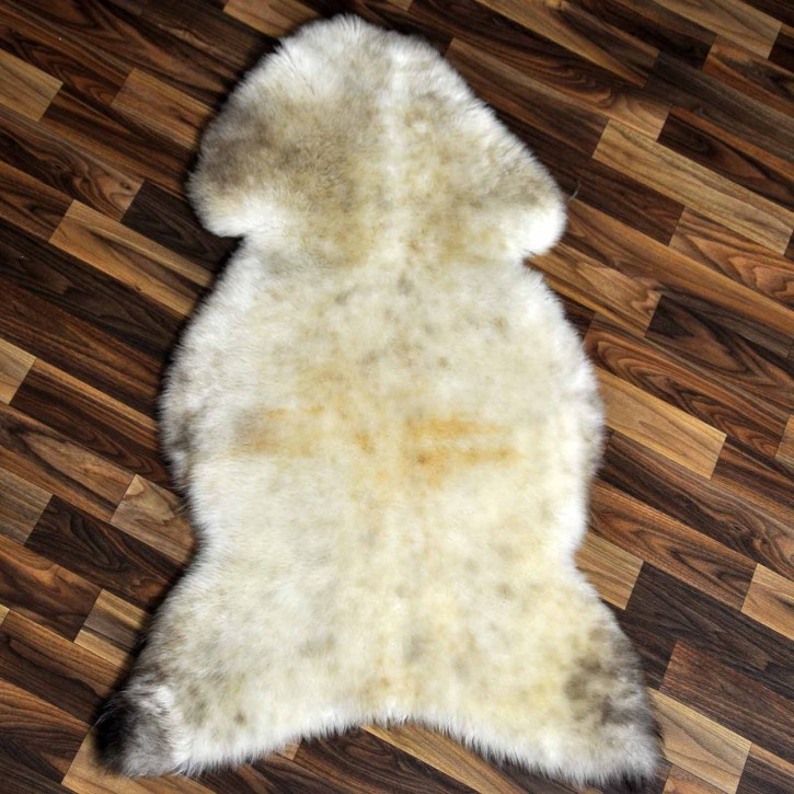 ÖKO Schaffell Lammfell beige braun 100x65 Hundebett #8682