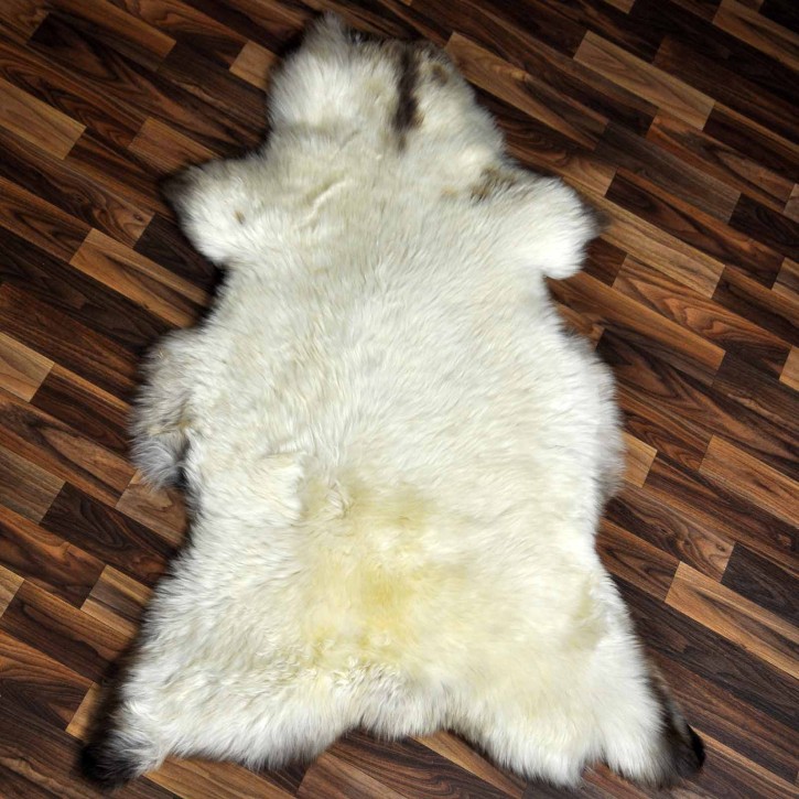 XL ÖKO Schaffell Lammfell beige braun 115x75 Kamin Fell #8696