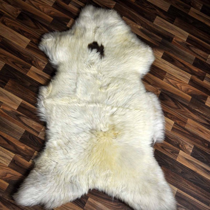 XXL ÖKO Schaffell Lammfell beige braun 125x75 Sheepskin #8697