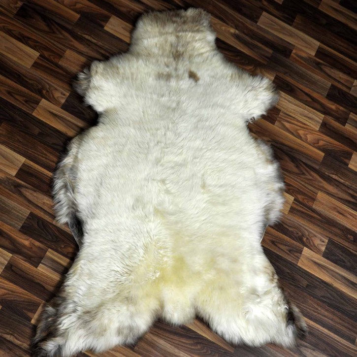 XXL ÖKO Schaffell Lammfell beige braun 120x80 Sheepskin #8718
