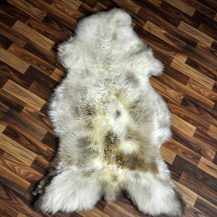 XXL ÖKO Schaffell Lammfell beige braun 125x75 Sheepskin #8720