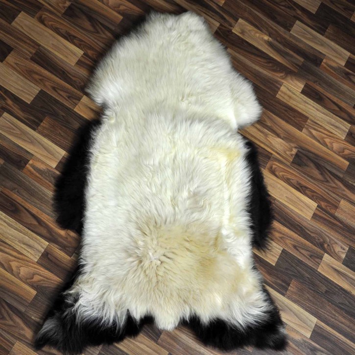 XXL ÖKO Schaffell Lammfell beige braun 120x70 Kamin Fell #8733