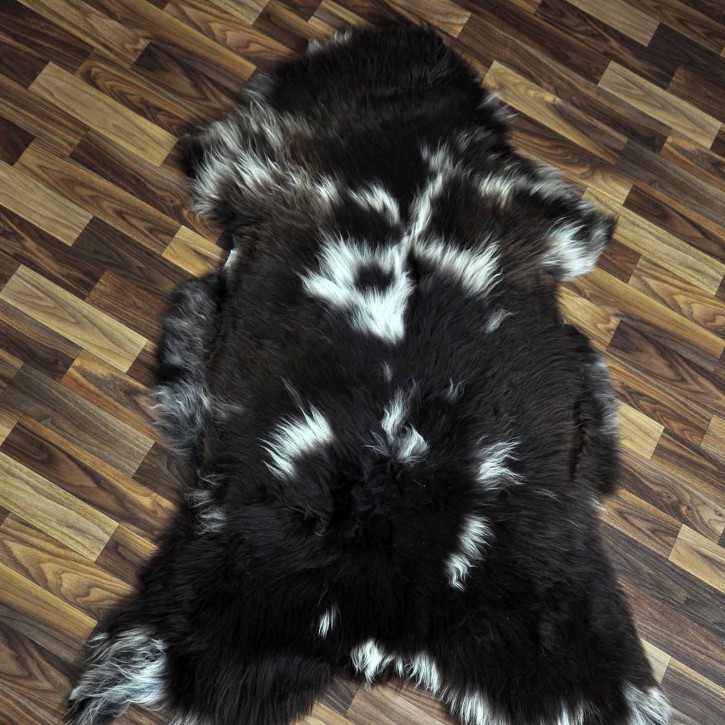 XXL ÖKO Schaffell Lammfell beige braun 125x80 Kamin Fell #8736