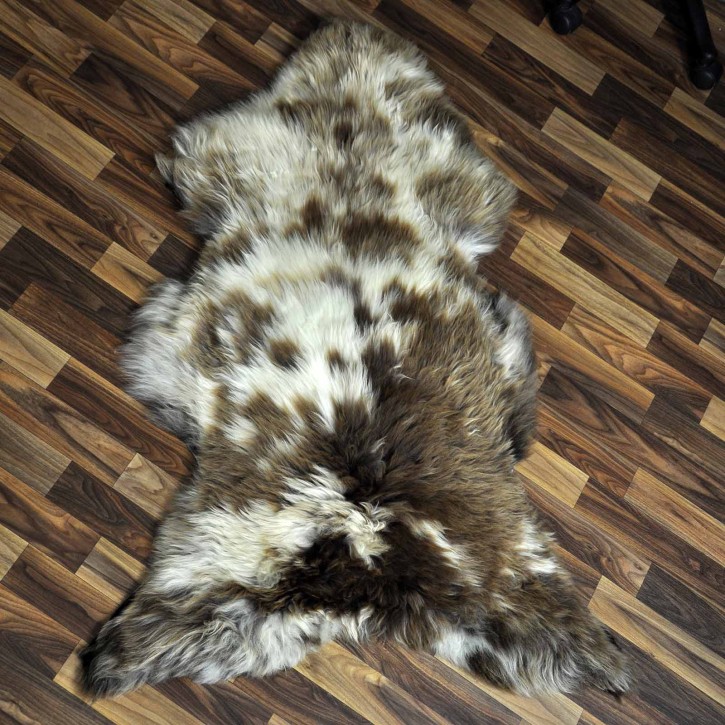 XXL ÖKO Schaffell Lammfell beige braun 120x80 Sheepskin #8790