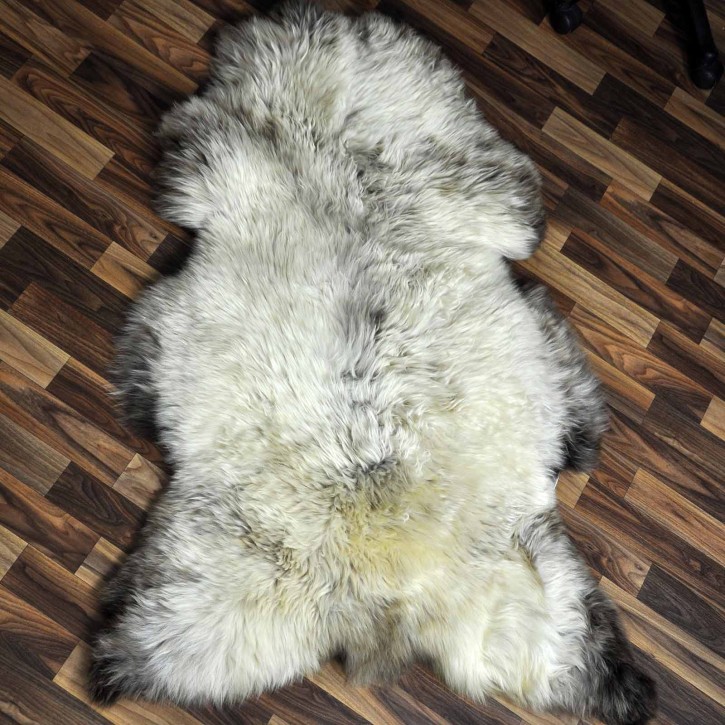 XXL ÖKO Schaffell Lammfell beige braun 125x80 Sheepskin #8793