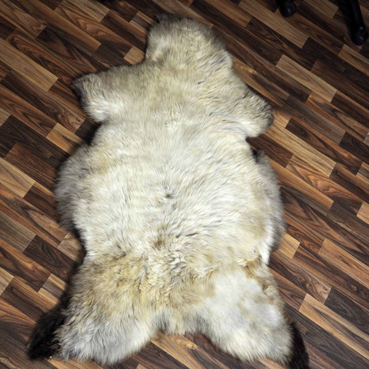 XXL ÖKO Schaffell Lammfell beige braun 120x75 Sheepskin #8794