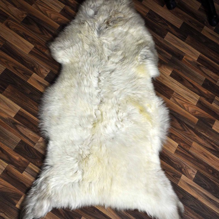 XXXL ÖKO Schaffell Lammfell beige braun 130x75 Sheepskin #8801