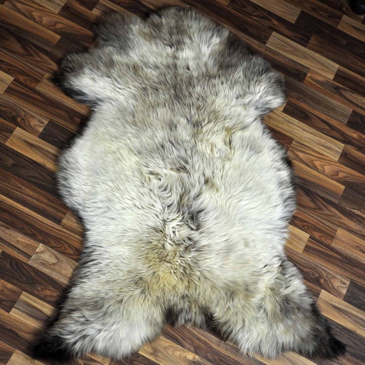 XL ÖKO Schaffell Lammfell beige braun 110x75 Sheepskin #8821