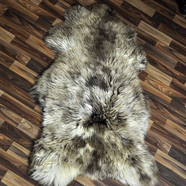 XXL ÖKO Schaffell Lammfell beige braun 120x70 Sheepskin #8831