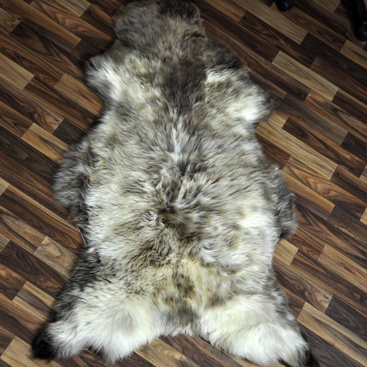 XXL ÖKO Schaffell Lammfell beige braun 120x70 Sheepskin #8832