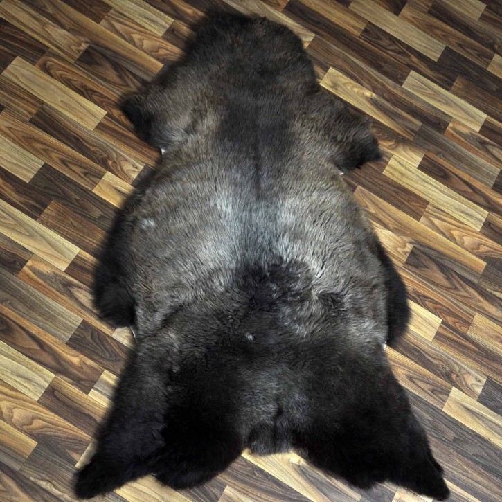 XXL ÖKO Schaffell Lammfell braun grau 125x75 Sheepskin #8880