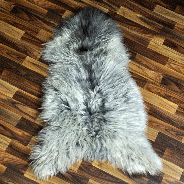 XL ÖKO Island Schaffell grau 110x65 #8959