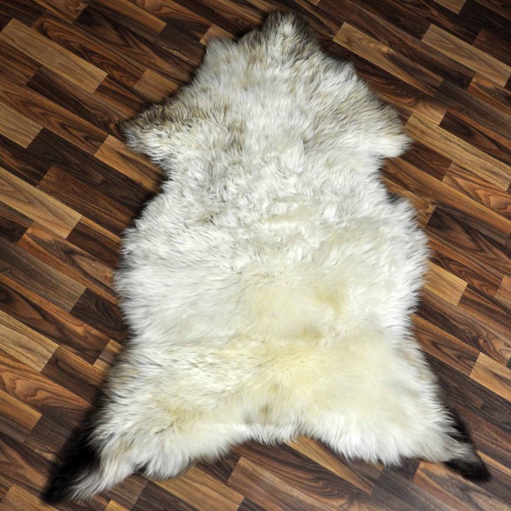 XXL ÖKO Schaffell Lammfell beige braun 120x80 Sheepskin #8978