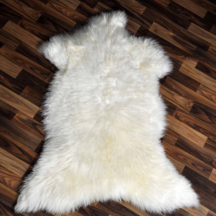 XL ÖKO Schaffell Lammfell weiß 115x80 Sheepskin #9010