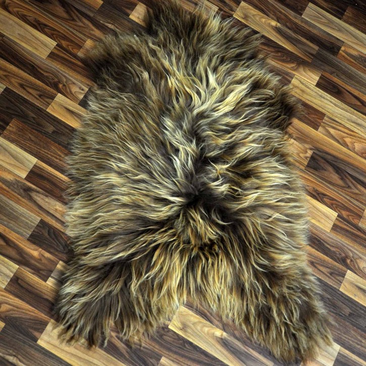 ÖKO Island Schaffell Lammfell rost braun 100x70 Krampus #9020