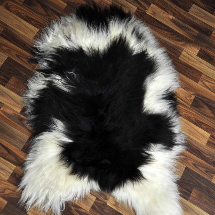 ÖKO Island Schaffell beige schwarzbraun 100x70 #9058