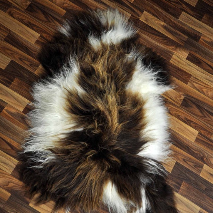 ÖKO Island Schaffell Lammfell beige rost braun 105x70 Wikinger #9066