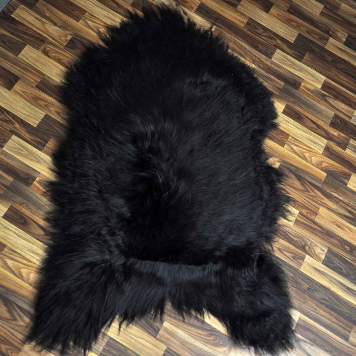 XXXL ÖKO Island Schaffell schwarzbraun 130x80 Lammfell #9098