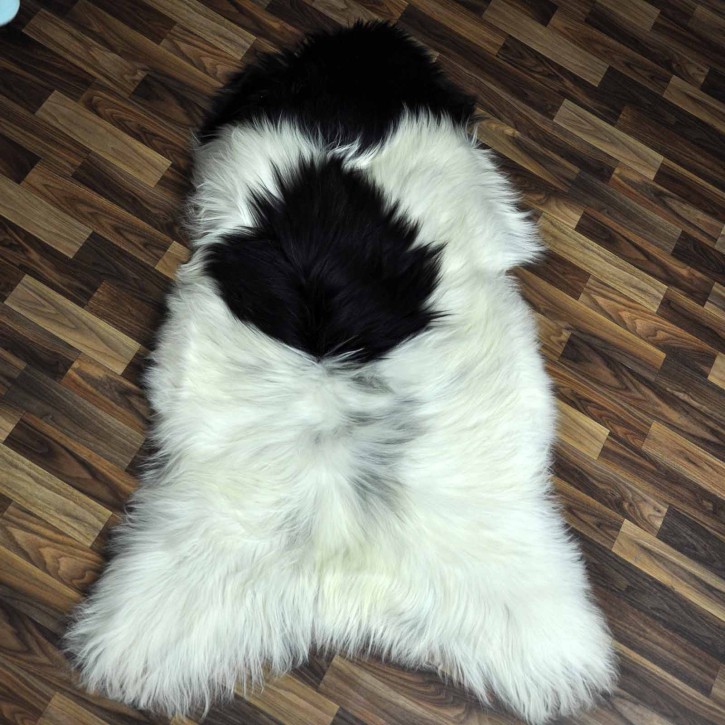 XXXL ÖKO Island Schaffell beige schwarzbraun 130x80 #9101