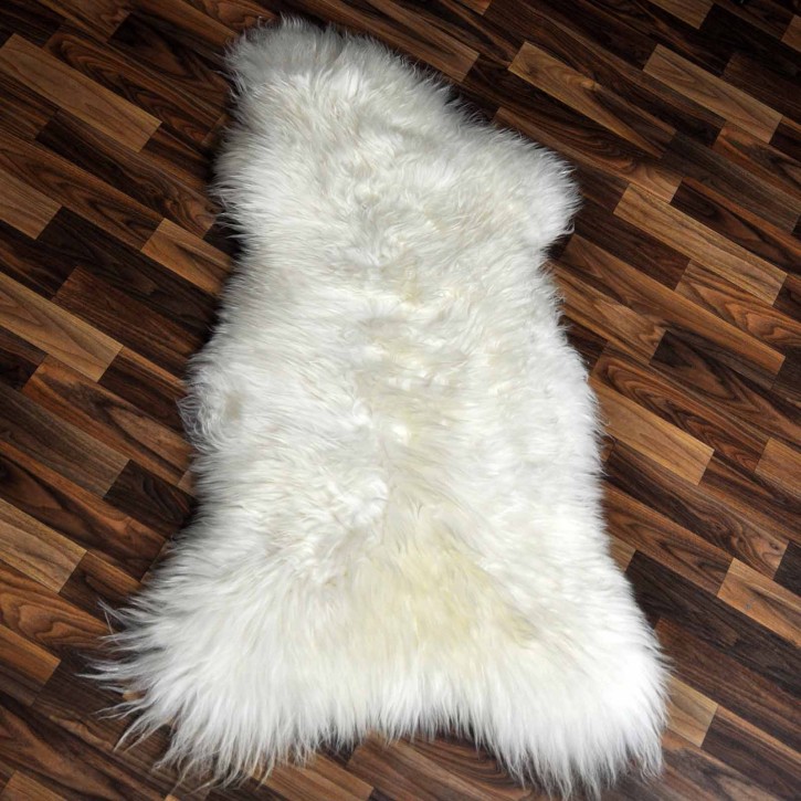 XL ÖKO Schaffell Lammfell weiß 115x70 Sheepskin #9123