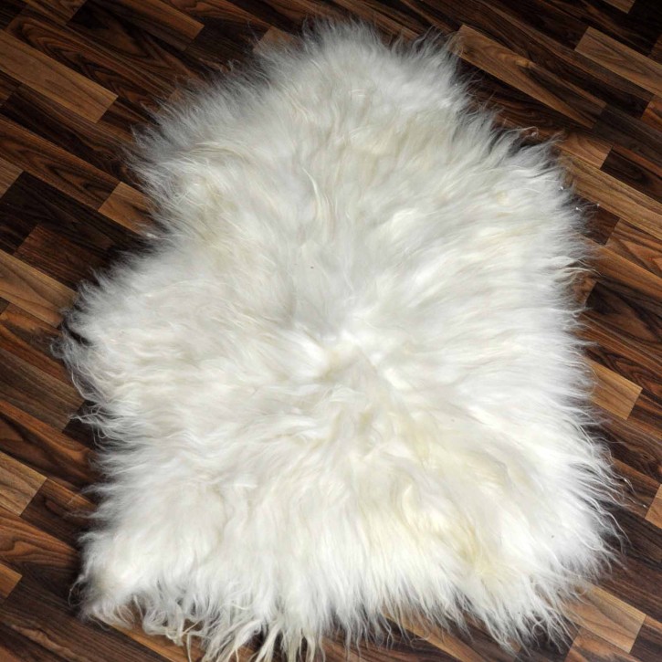 XL ÖKO Island Schaffell creme weiß 110x75 basteln #9134