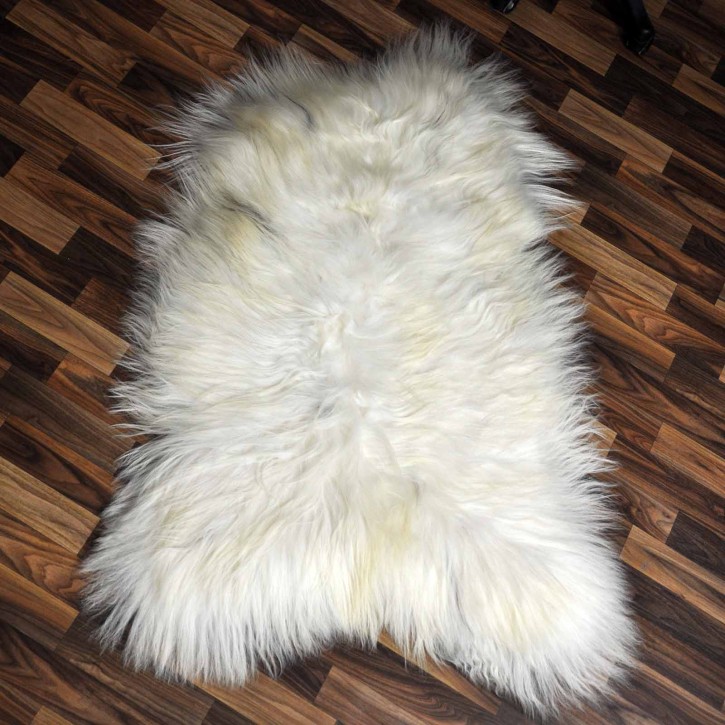 XXL ÖKO Island Schaffell creme weiß braun 120x80 #9139
