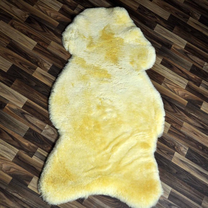 XXXL ÖKO Schaffell medizinisches Fell 130x70 Auflage riesig merino #9149