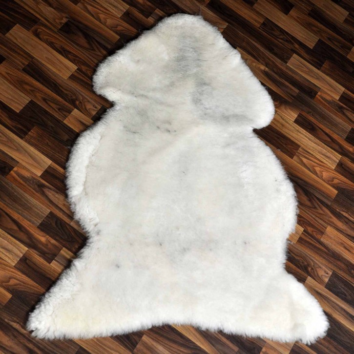 XXL ÖKO Lammfell Schaffell Fell beige braun 120x95 geschoren #9170