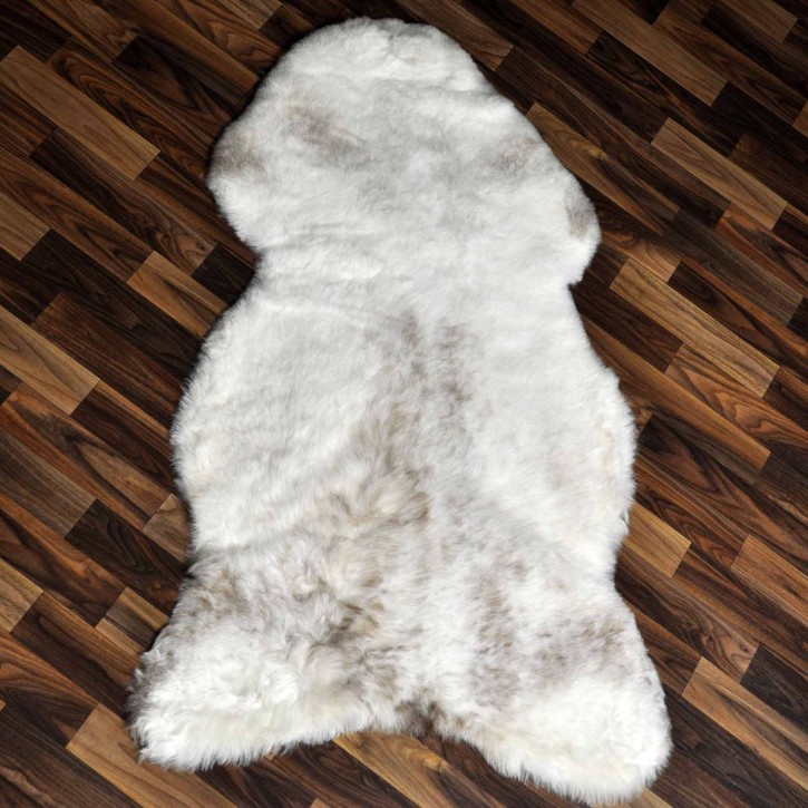 XXL ÖKO Lammfell Schaffell Fell beige braun 120x70 geschoren #9189
