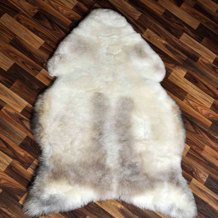 XXL ÖKO Lammfell Schaffell Fell beige braun 120x80 geschoren #9193