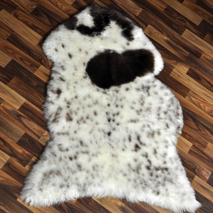 XL ÖKO Lammfell Schaffell Fell beige braun 115x80 geschoren #9194